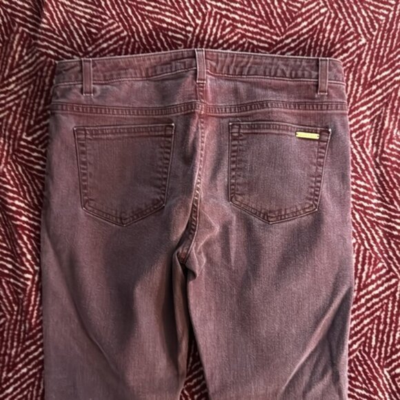 Michael Kors 10 Maroon Izzy Skinny Jeans - Picture 7 of 9